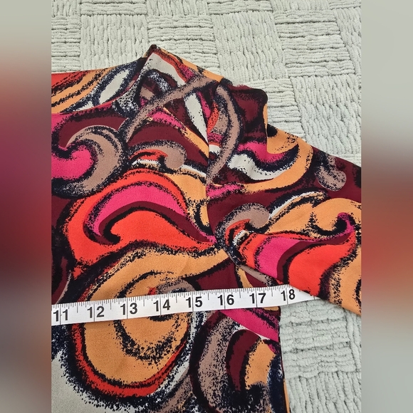 Maeve Anthropologie Flavia Swirl Print Shift Dress Size SmallAbstract Re… - Picture 9 of 10